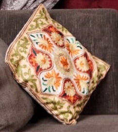 Handcrafted Silk Cushions for Living Room Front